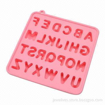 Silicone alphabet ice cube trays with 26 cavity